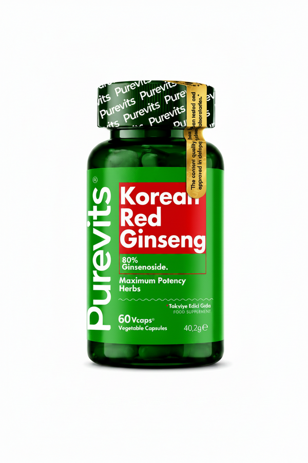 PUREVITS KOREAN RED GINSENG 500 mg – 60 Capsule Vegane