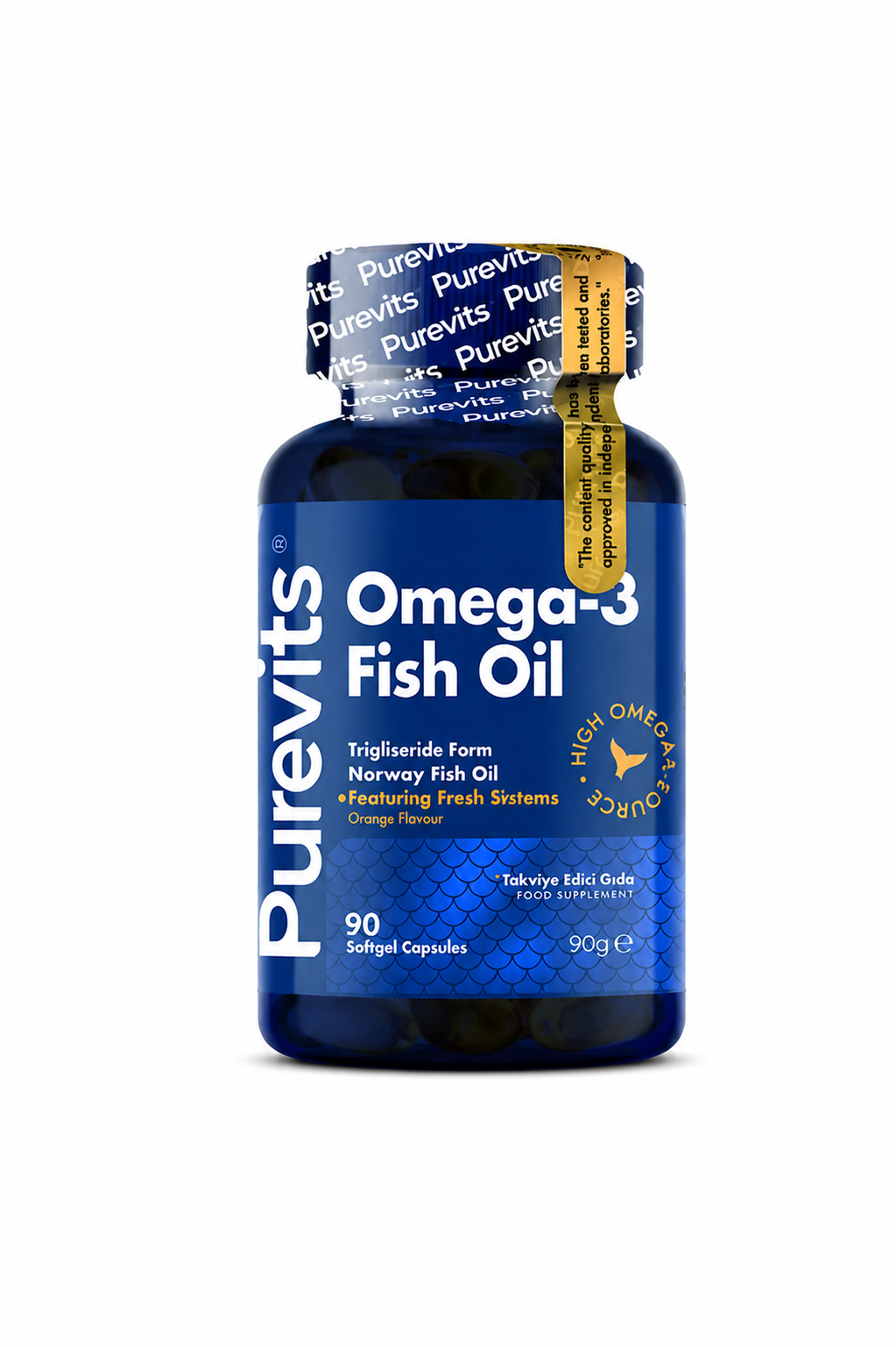 Purevits Omega-3 1000mg – EPA & DHA Concentrat – 90 Capsule Moi
