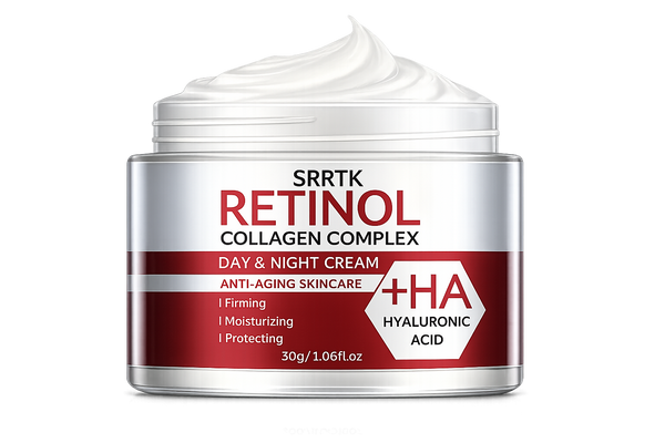 Cremă de fata cu Retinol, Colagen si Acid Hialuronic – Îngrijire Intensivă Zi și Noapte