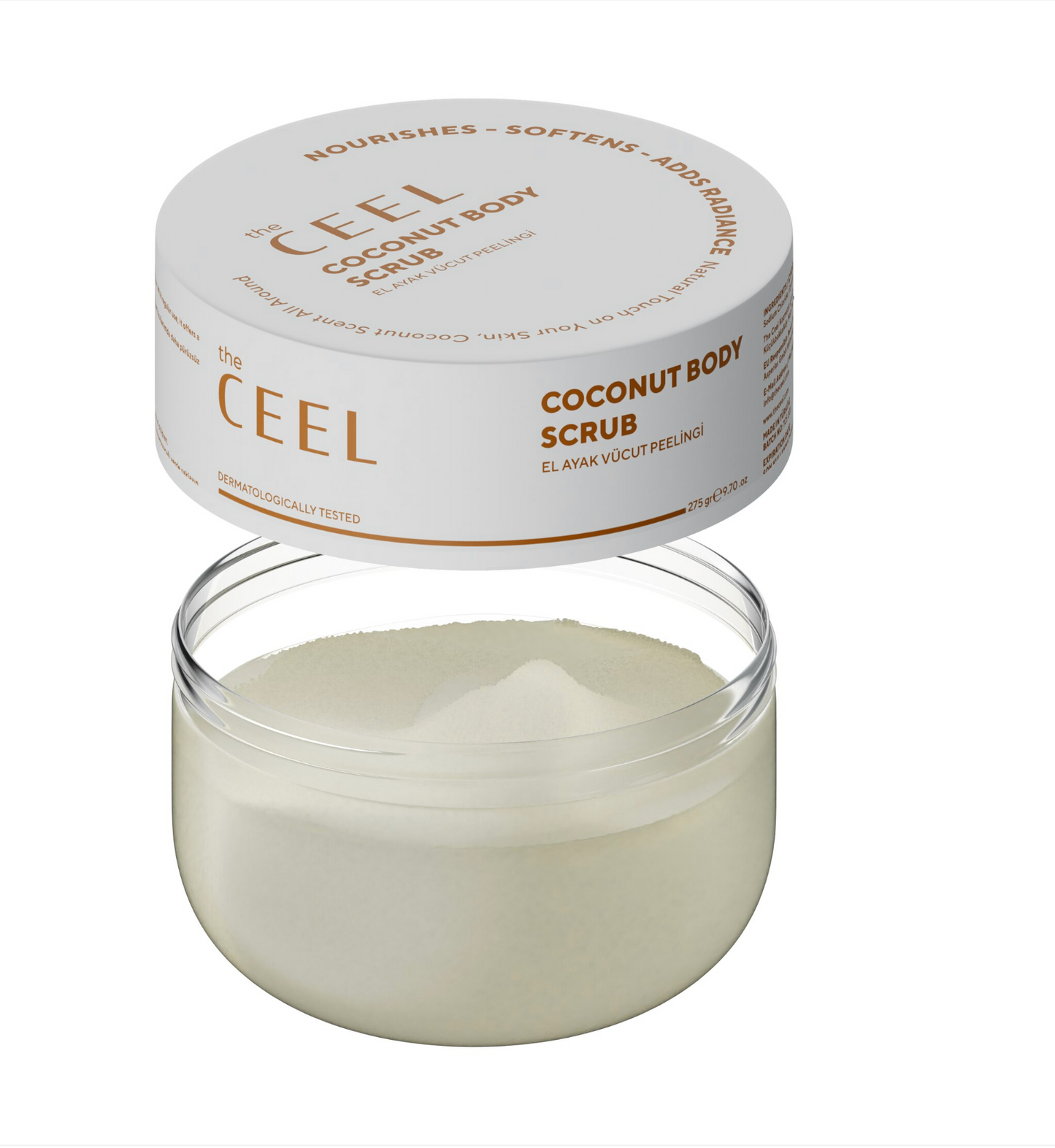 Scrub exfoliant The Ceel cu sare de mare, ulei de cocos și glicerină, 275 g